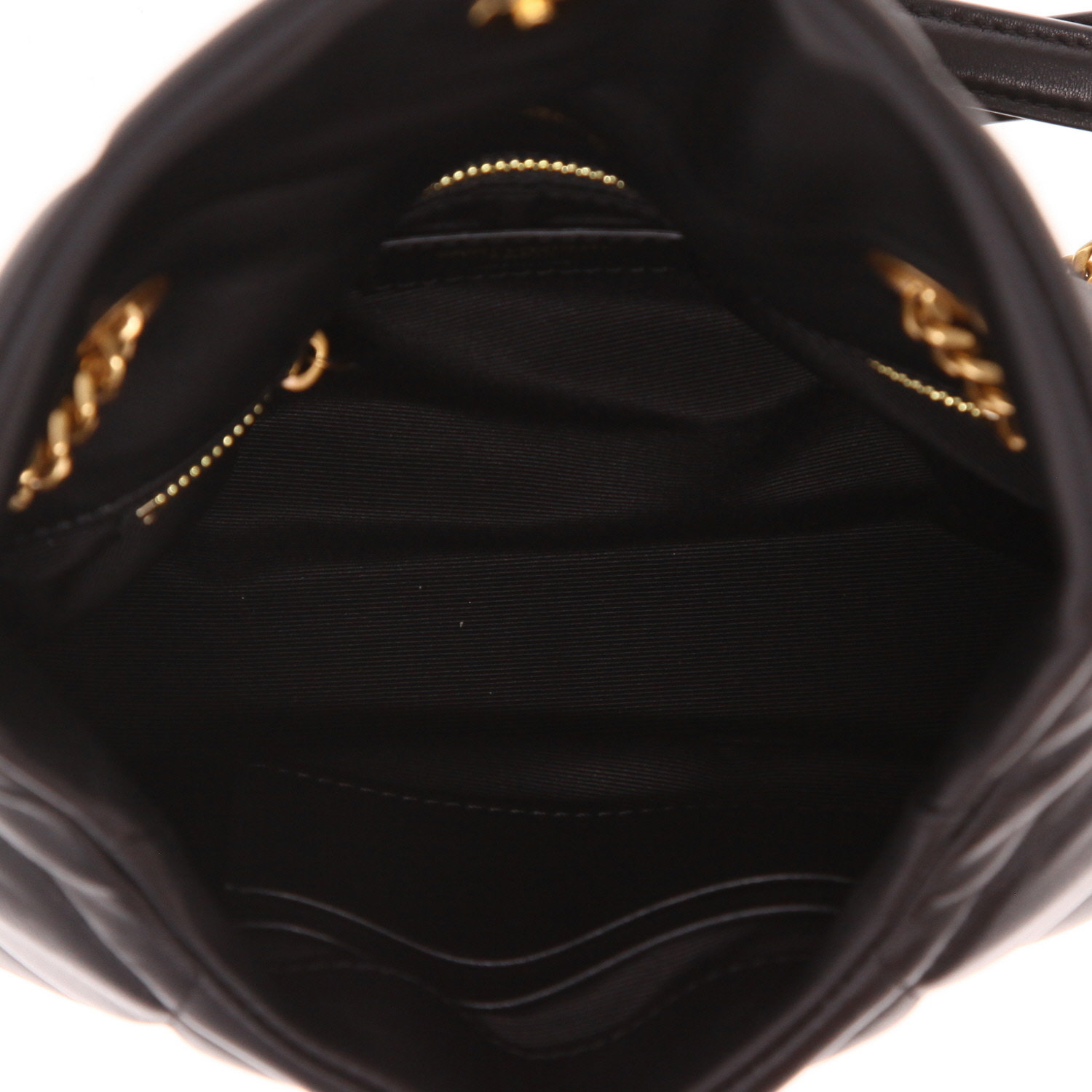 Saint Laurent  Puffer Toy shoulder bag  in black quilted leather - Detail D3