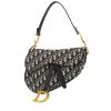Bolso de mano Dior  Saddle en lona Monogram Oblique azul marino - 00pp thumbnail