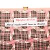 Olympia Le-Tan A Rebours A Rebours pouch  in pink canvas - Detail D2 thumbnail