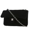 Chanel   shopping bag  in grey, black and white canvas  and black jersey - 00pp thumbnail