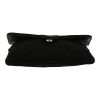 Chanel   shopping bag  in grey, black and white canvas  and black jersey - Detail D1 thumbnail