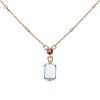 Collier Bulgari Musa en or rose, topaze et tourmaline - 00pp thumbnail