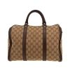 Gucci  Boston handbag  in beige "sûpreme GG" canvas  and brown leather - Detail D4 thumbnail