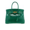 Sac à main Hermès  Birkin 30 cm en crocodile niloticus Vert Emeraude - 360 thumbnail