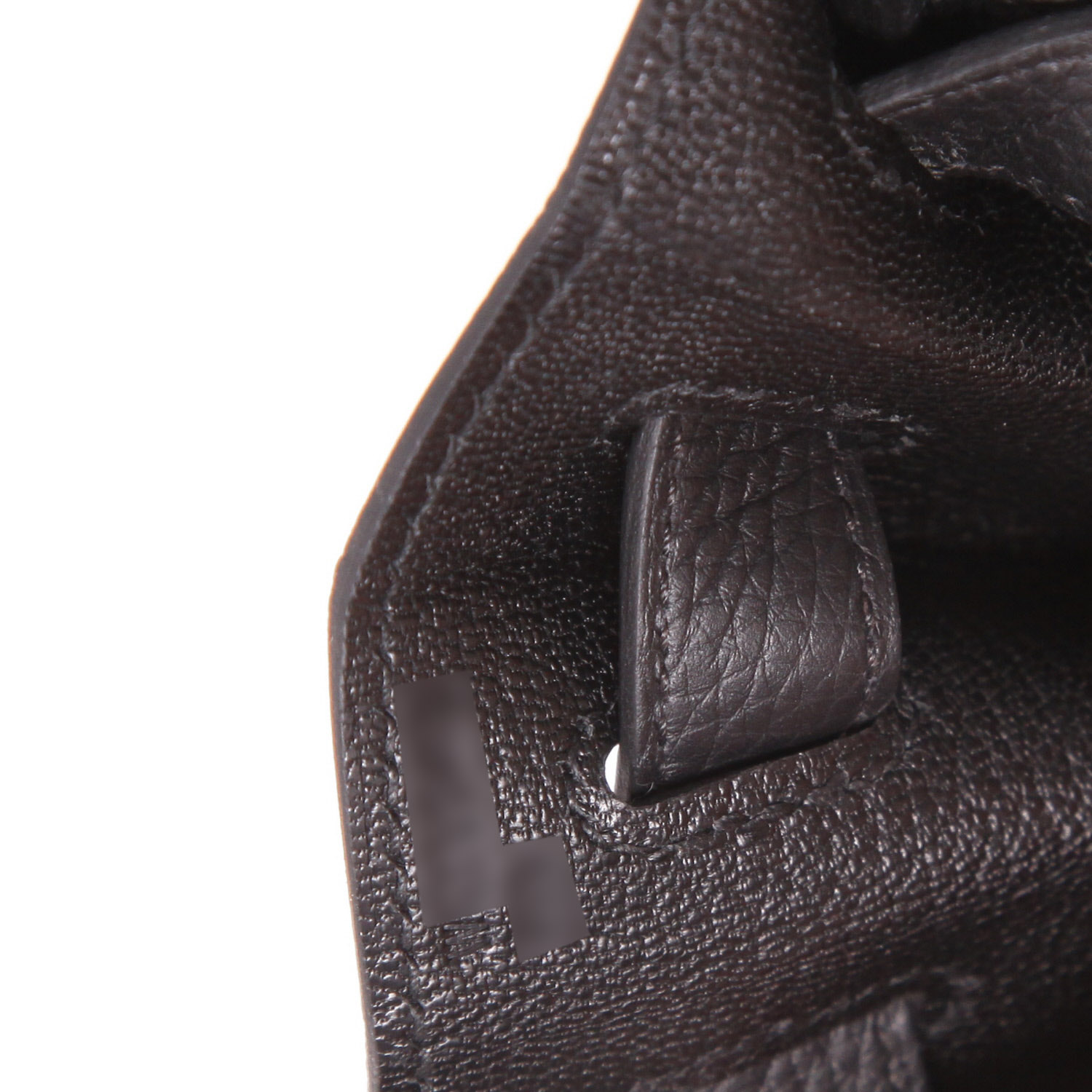 Hermès  Kelly 28 cm handbag  in black togo leather - Detail D4