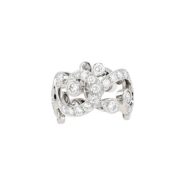 Anello Cartier Boudoir in platino e diamanti
