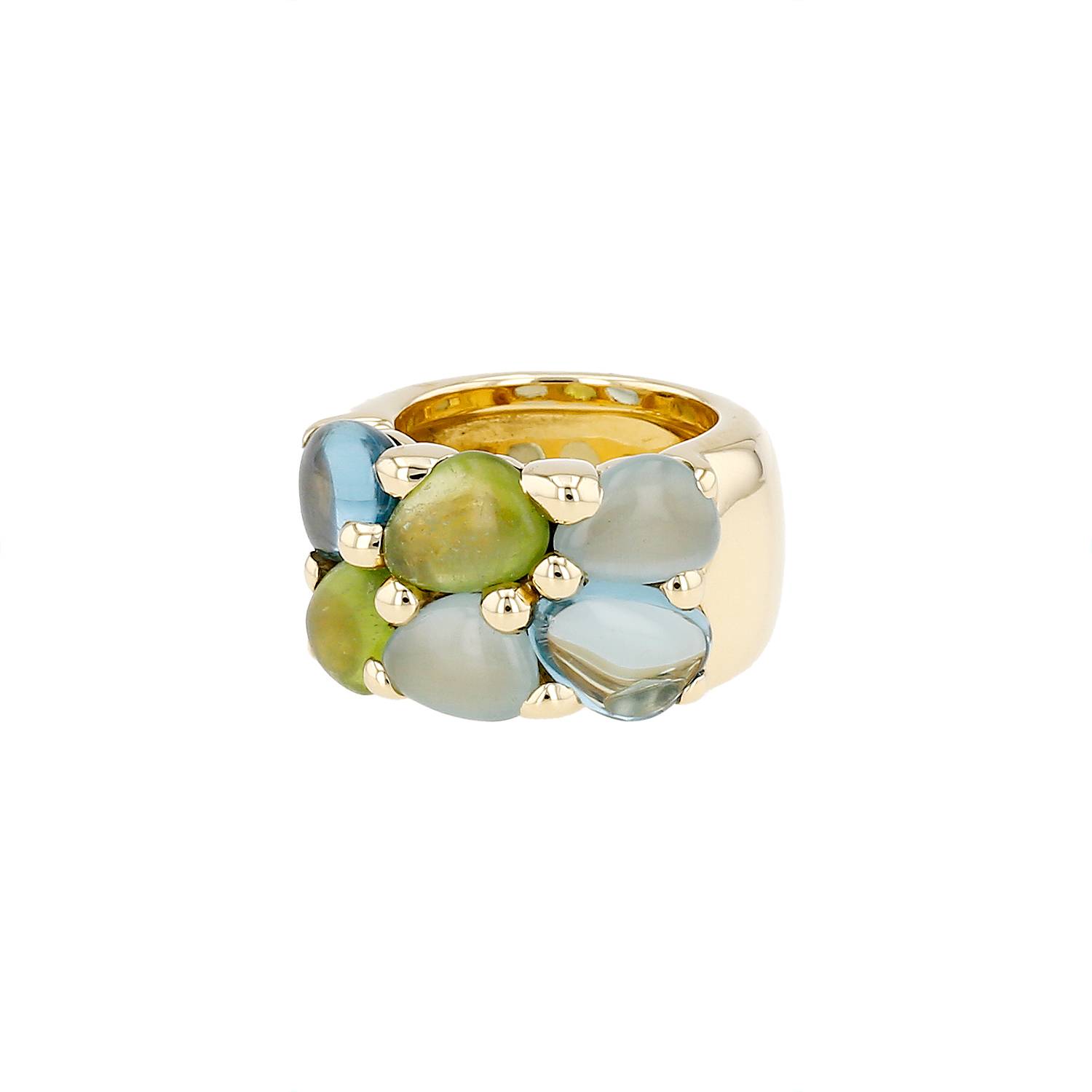 Sortija Pomellato Sassi de oro amarillo y piedras de colores - 00pp