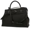 Bolso de mano Hermès  Kelly Flat en cuero swift negro - 00pp thumbnail