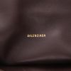 Sac à main Balenciaga  Hourglass en cuir marron - Detail D2 thumbnail