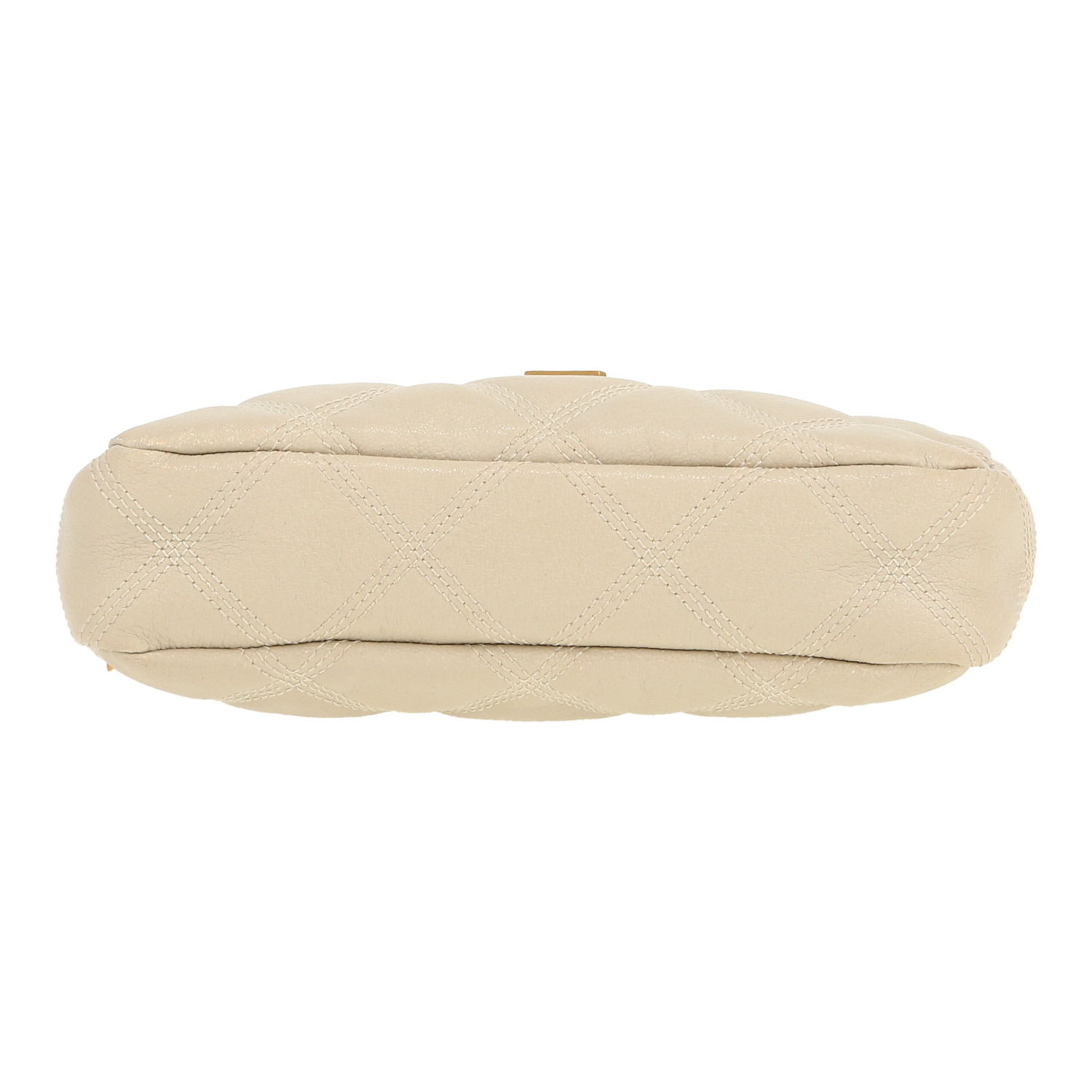 Sac bandoulière Saint Laurent  Becky en cuir matelassé écru - Detail D1