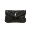Saint Laurent  Puffer medium model  shoulder bag  in black quilted leather - 360 thumbnail