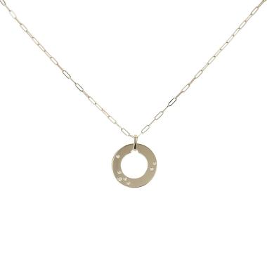 Colgante Dinh Van Cible modelo grande de oro amarillo y diamantes