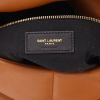 Sac à main Saint Laurent  Puffer moyen modèle  en cuir matelassé chevrons marron - Detail D2 thumbnail