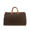 Sac à main Louis Vuitton  Speedy 40 en toile monogram enduite marron et cuir naturel - Detail D5 thumbnail