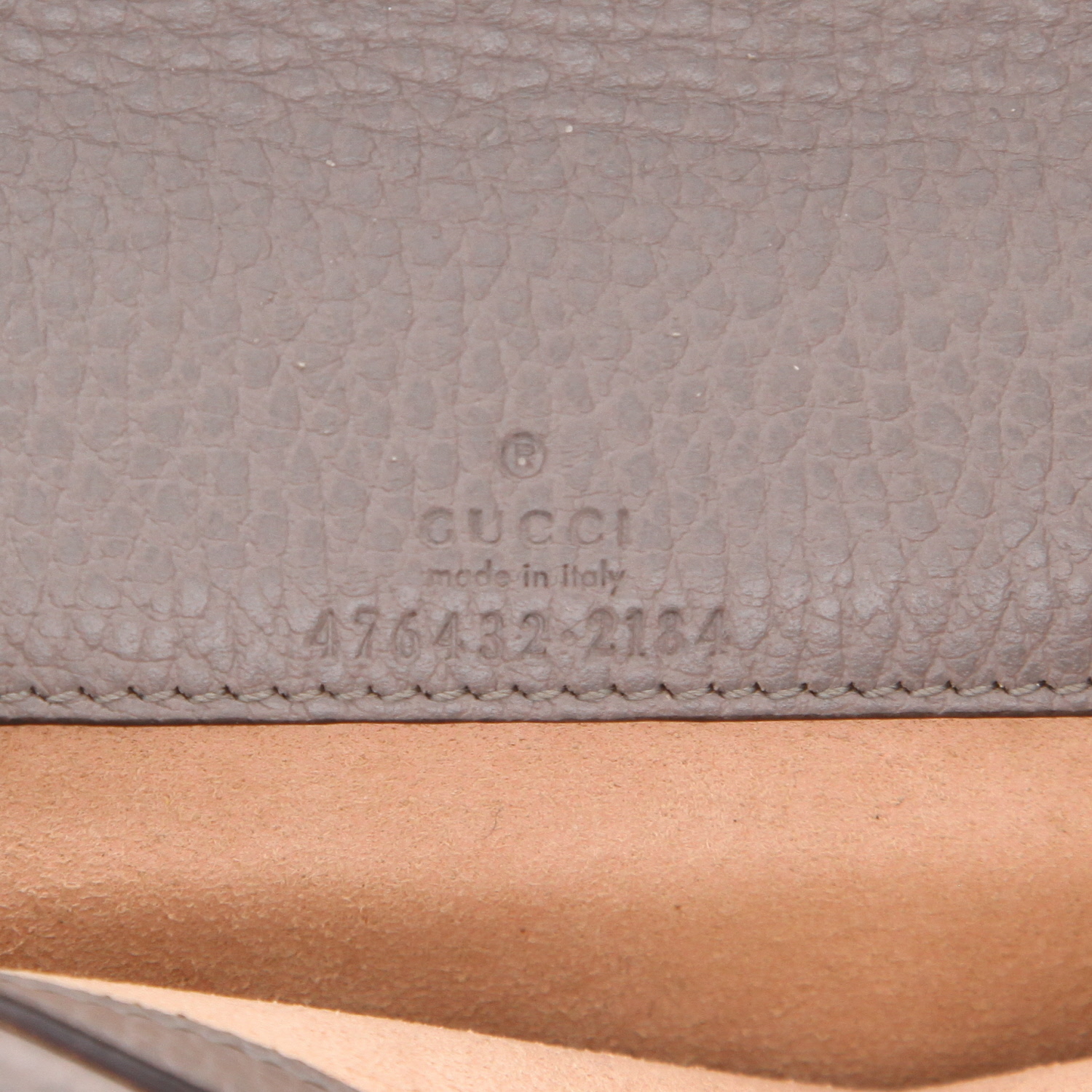 Borsa a tracolla Gucci  Dionysus in pelle grigia - Detail D2