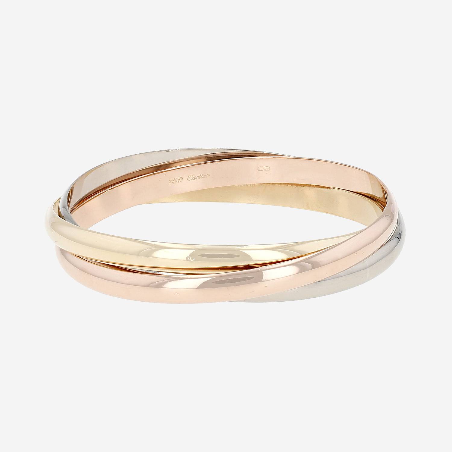 Cartier Trinity bracelet in pink gold, yellow gold and white gold