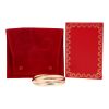 Bracelet Cartier Trinity en or rose, or jaune et or blanc - Detail D2 thumbnail