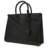 Bolso de mano Saint Laurent  Sac de jour modelo pequeño  en cuero negro - 00pp thumbnail