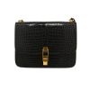 Bolso bandolera Saint Laurent  Satchel en cuero negro - 360 thumbnail