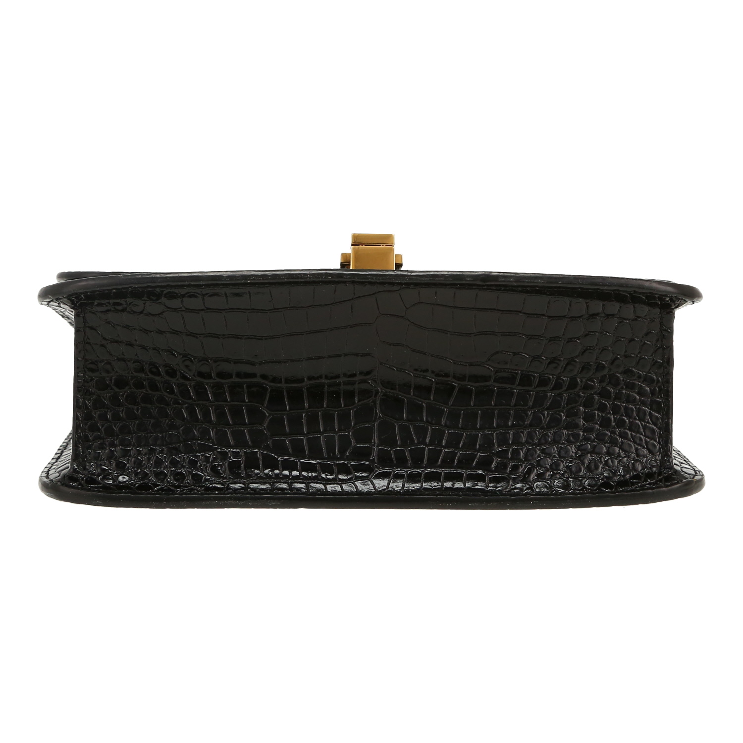 Bolso bandolera Saint Laurent  Satchel en cuero negro - Detail D1