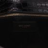 Bolso bandolera Saint Laurent  Satchel en cuero negro - Detail D2 thumbnail