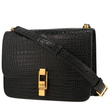 Bolso bandolera Saint Laurent  Satchel en cuero negro