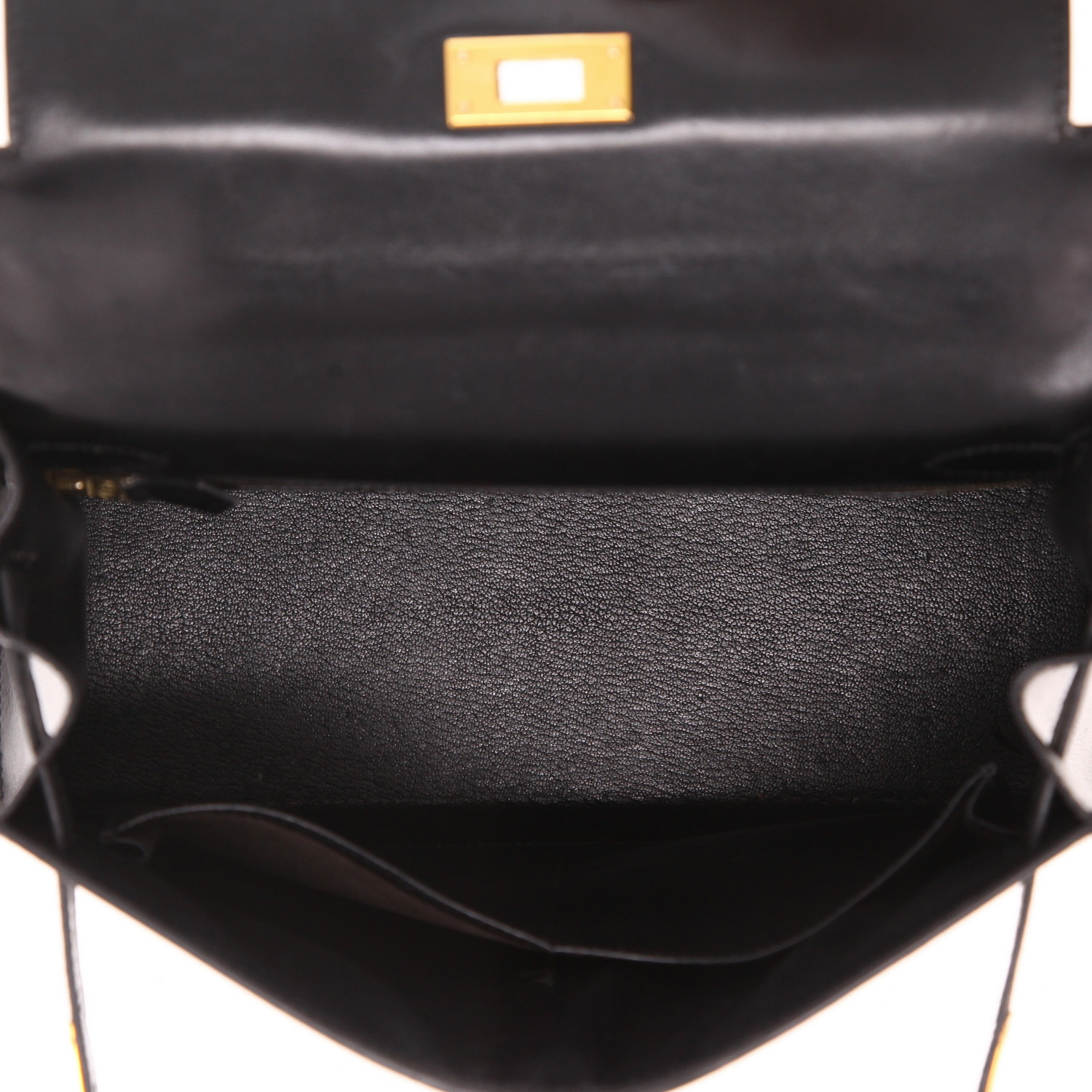 Borsa Hermès  Kelly 28 cm in pelle box nera - Detail D3