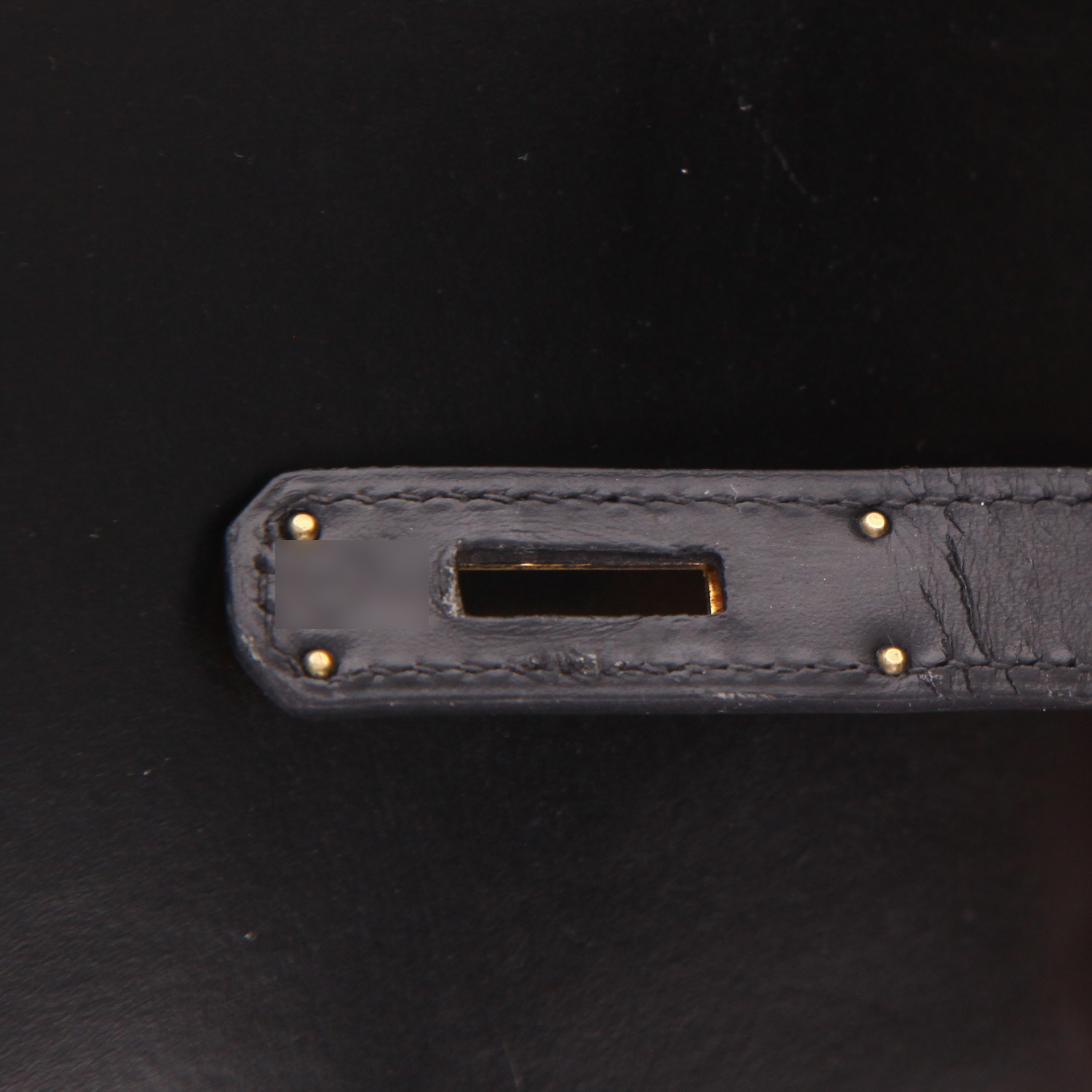 Borsa Hermès  Kelly 28 cm in pelle box nera - Detail D4