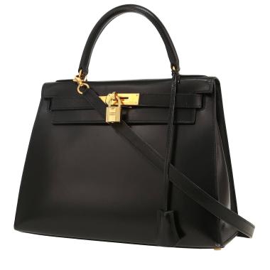 Borsa Hermès  Kelly 28 cm in pelle box nera