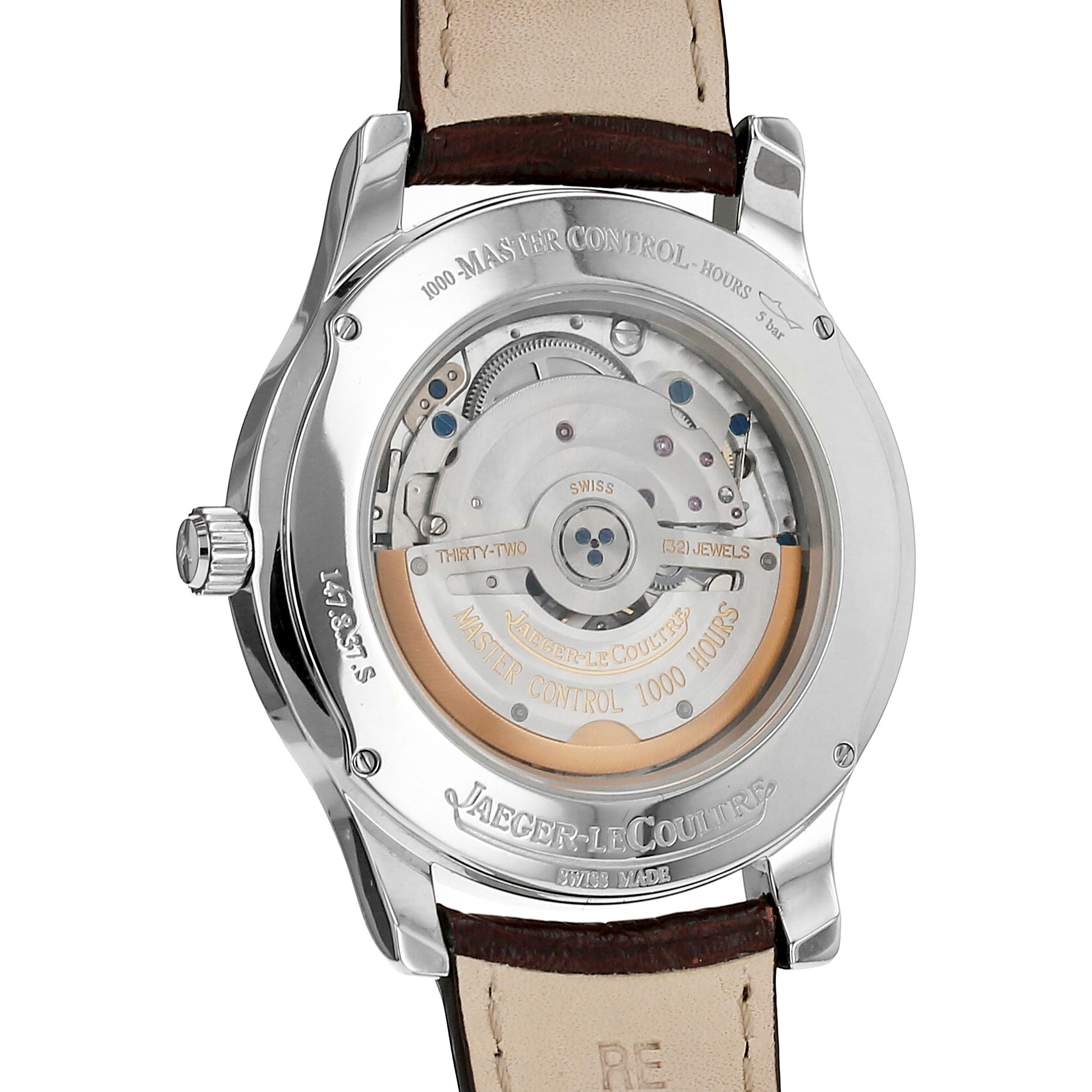 Jaeger-LeCoultre Master Control Date  in stainless steel Ref: Jaeger-LeCoultre - 147.8.37.S  Circa 2000 - Detail D3