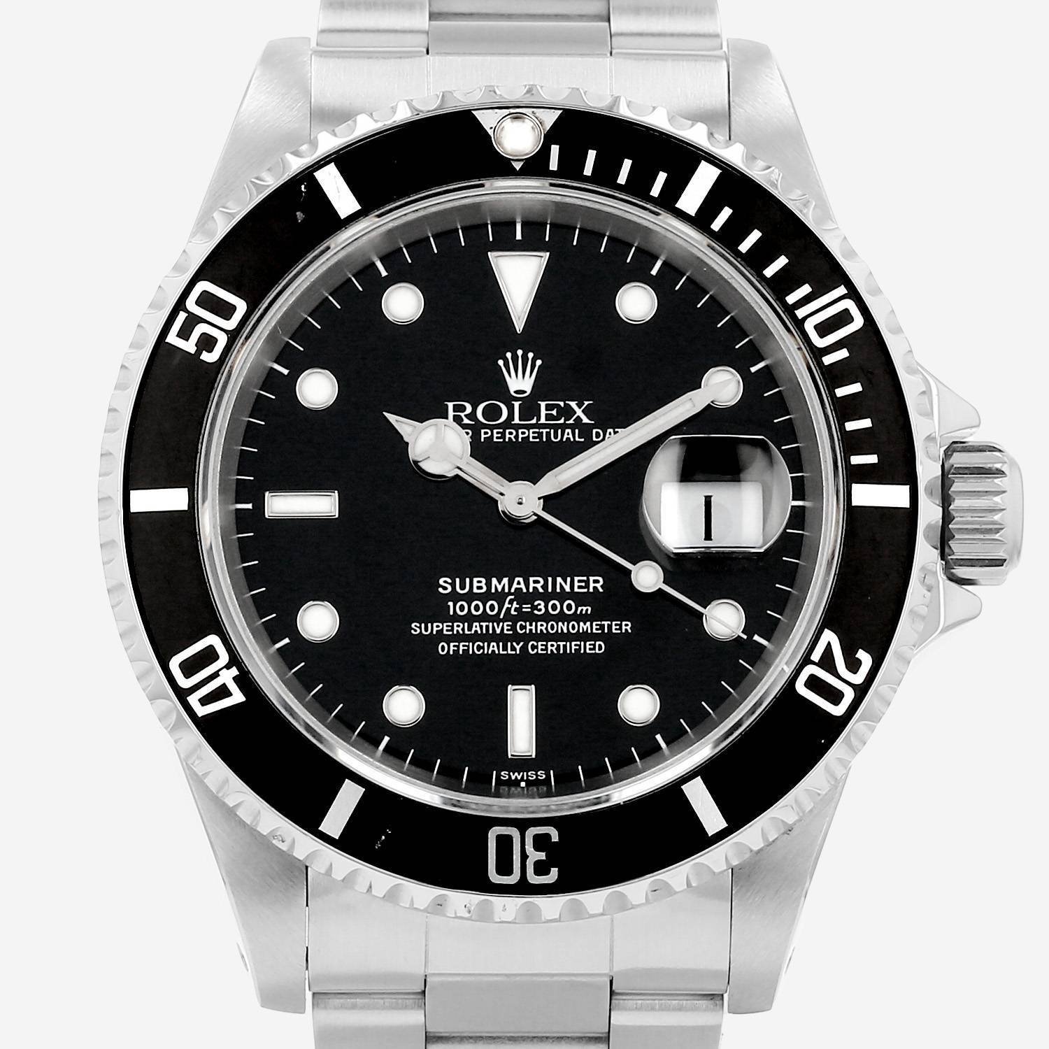 Orologio Rolex Submariner Date in acciaio Ref: Rolex - 16610  Circa 1998