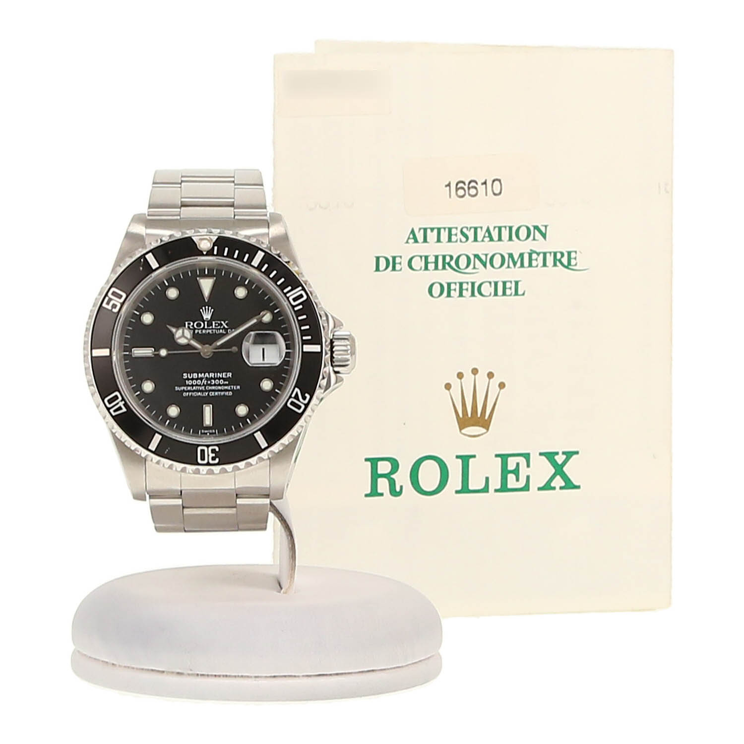 Orologio Rolex Submariner Date in acciaio Ref: Rolex - 16610  Circa 1998