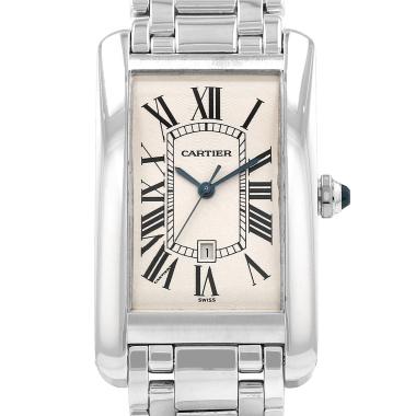 Orologio Cartier Tank Américaine in oro bianco Ref: Cartier - 1741  Circa 2010