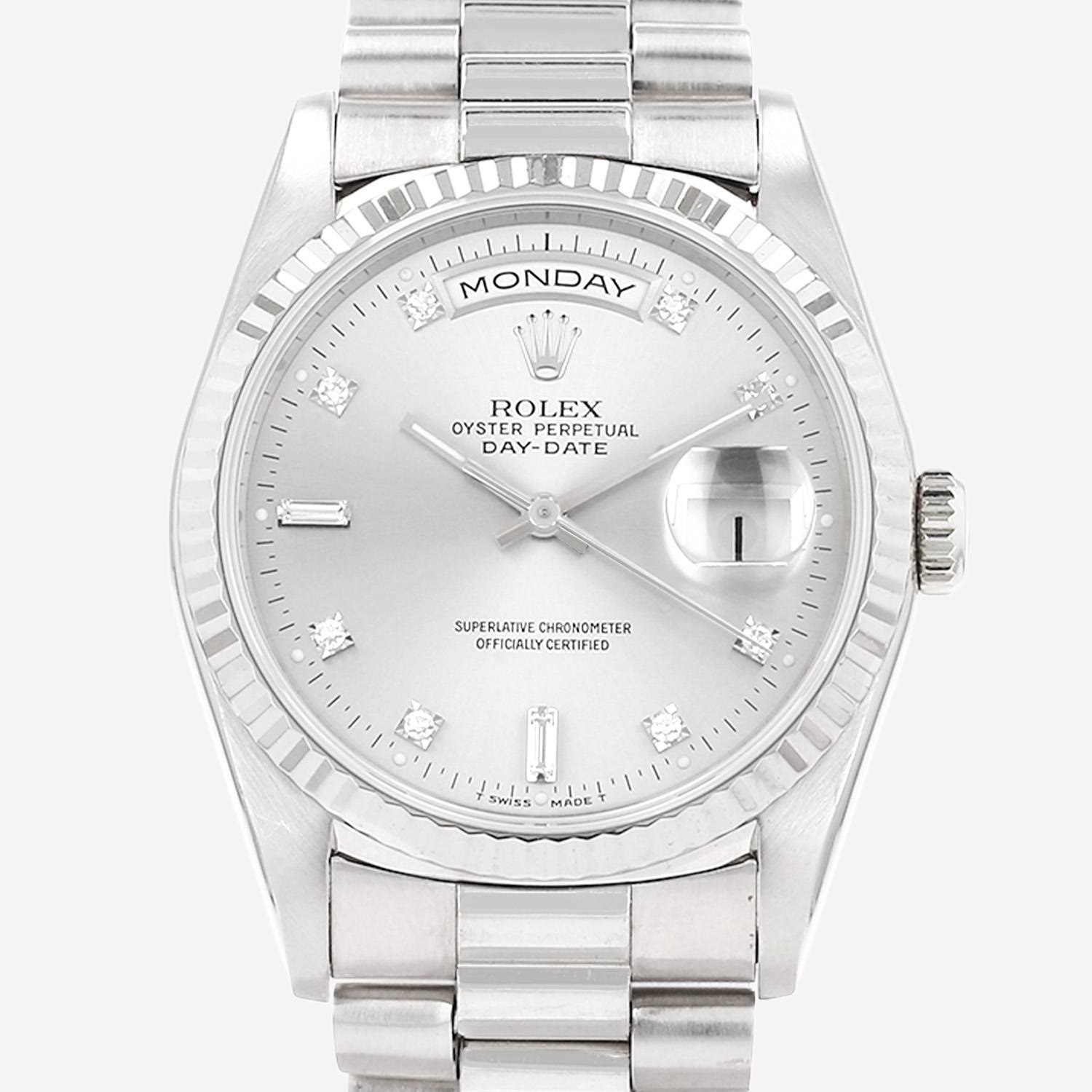 Reloj Rolex Day-Date de oro blanco Ref: Rolex - 18239  Circa 1991
