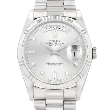 Rolex Day-Date  in white gold Ref: Rolex - 18239  Circa 1991
