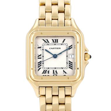 Montre Cartier Panthère moyen modèle  en or jaune Ref: Cartier - 8839  Vers 1990