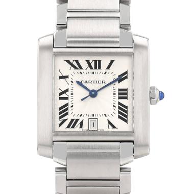 Montre Cartier Tank Française en acier Ref: Cartier - 2302  Vers 2000