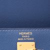 Borsa Hermès  Kelly 25 cm in vitello Madame blu - Detail D2 thumbnail