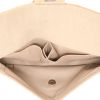 Bolso de mano Chanel  Choco bar en lona acolchada beige y cuero beige - Detail D3 thumbnail