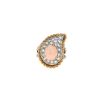 Bague Vintage en or blanc, or jaune, corail et diamants - 360 thumbnail