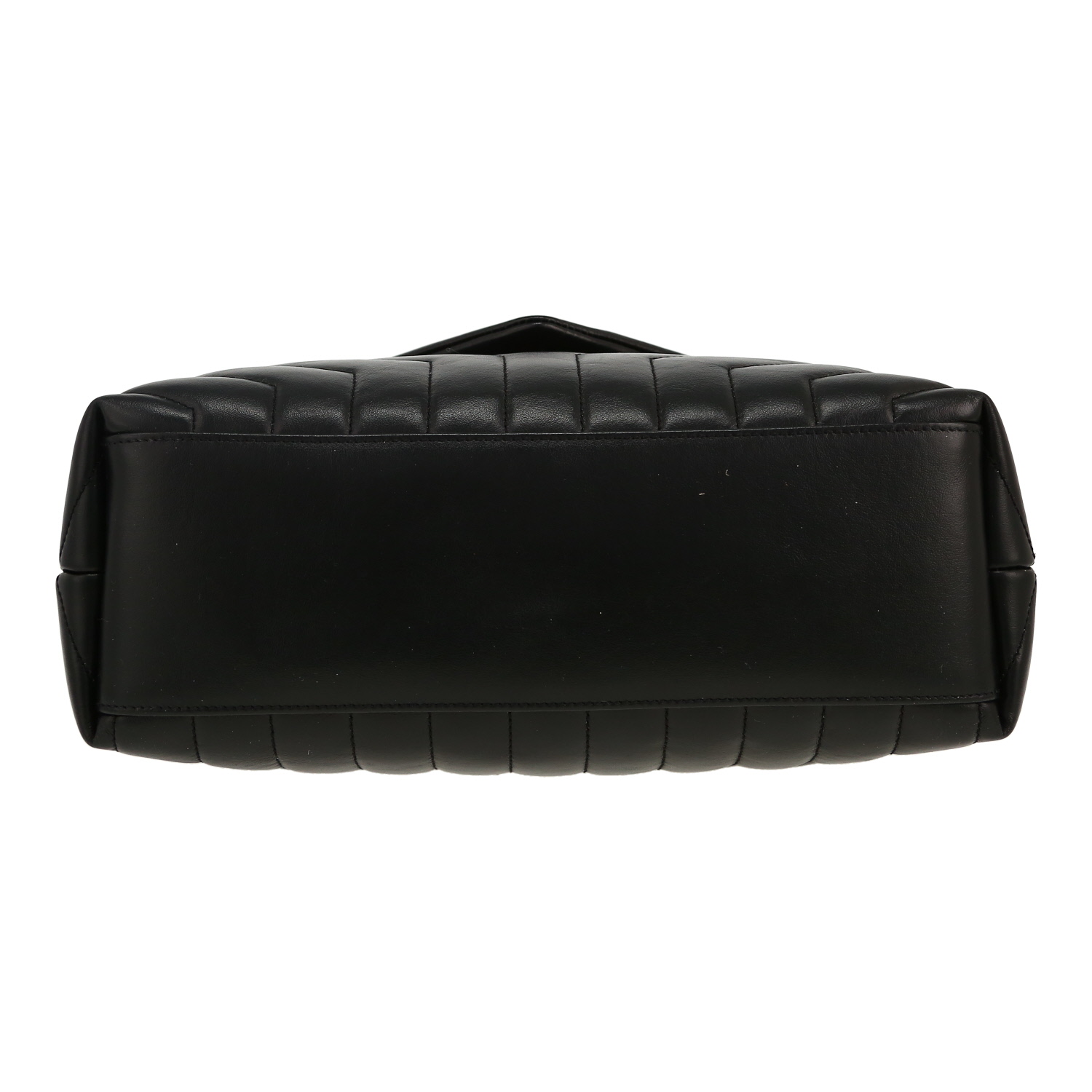 Saint Laurent  Loulou handbag  in black chevron quilted leather - Detail D1