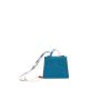 Sac Hermès  Kelly Twilly bag charm en cuir Mysore bleu et soie multicolore - Detail D5 thumbnail