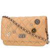 Borsa a tracolla Chanel  2.55 - Wallet on Chain in pelle trapuntata beige - 00pp thumbnail