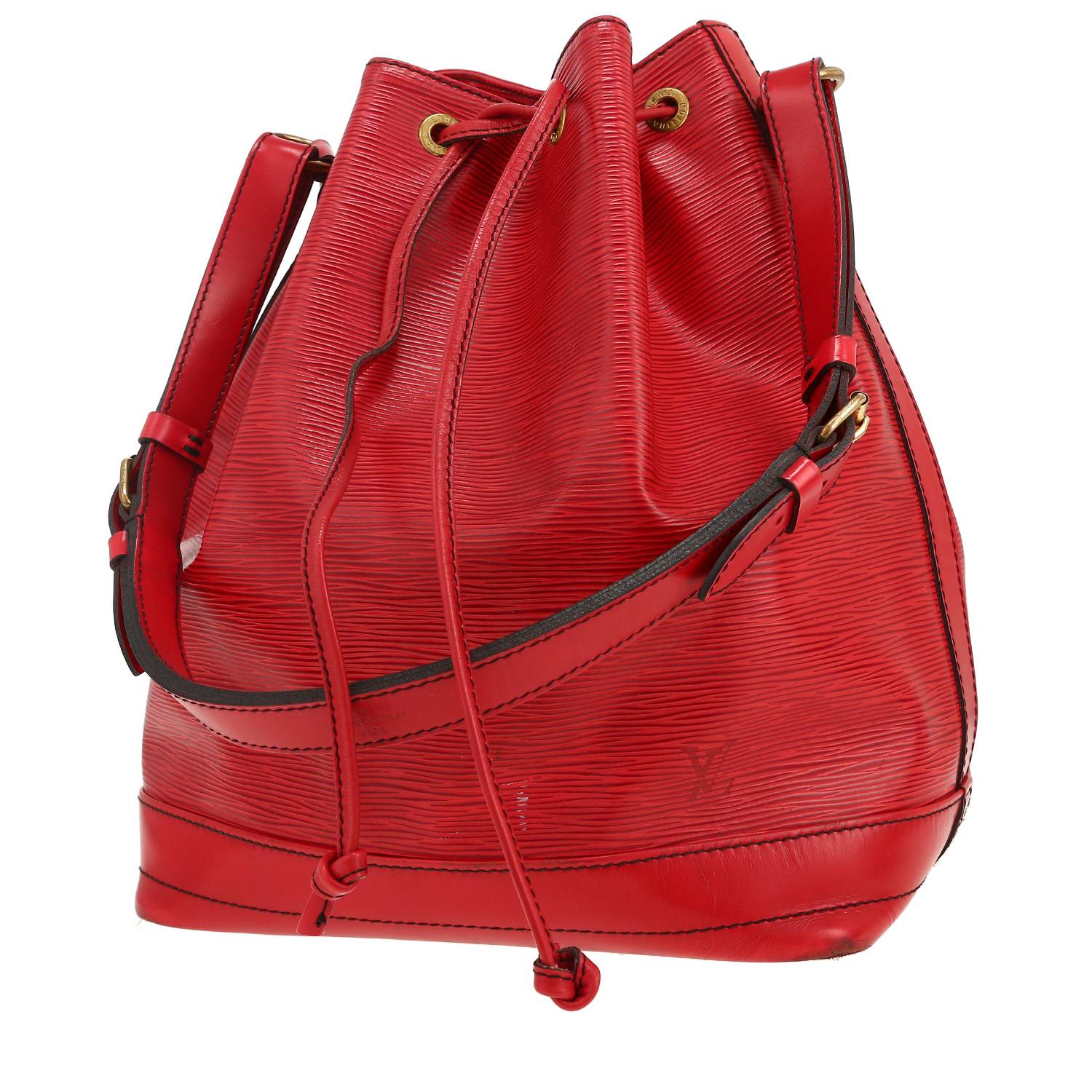 Louis Vuitton Noé handbag in red epi leather