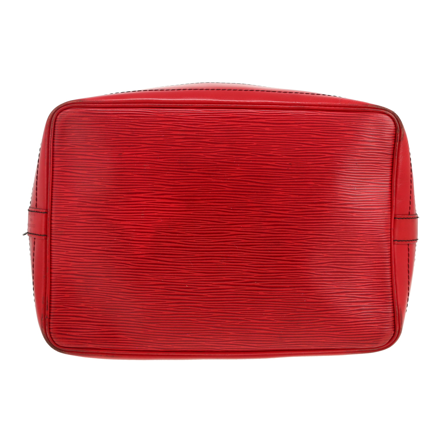 Sac à main Louis Vuitton  Noé en cuir épi rouge - Detail D1