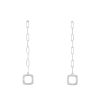 Paire de pendants d'oreilles Dinh Van Impressions en or blanc et diamants - 00pp thumbnail