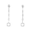 Paire de pendants d'oreilles Dinh Van Impressions en or blanc et diamants - 360 thumbnail