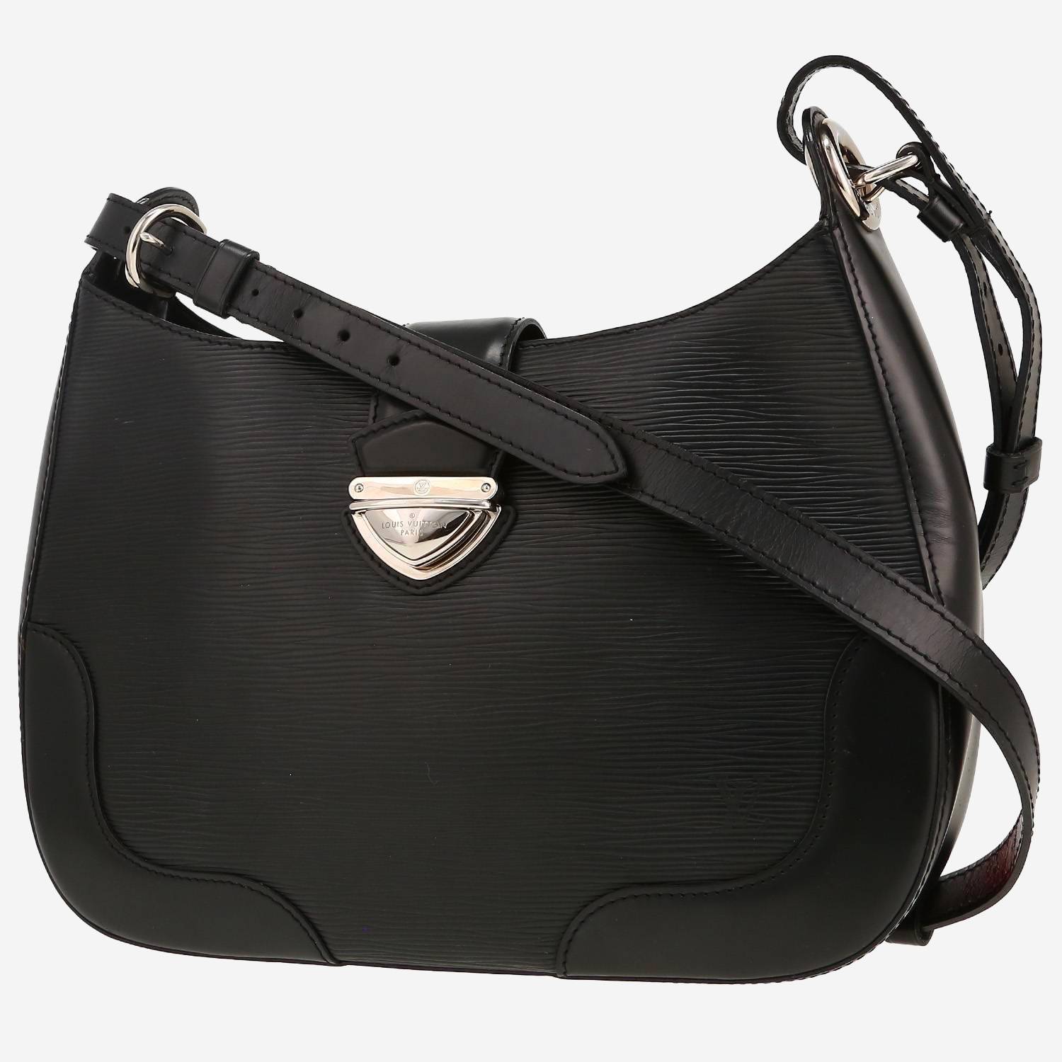 Sac bandoulière Louis Vuitton  Bagatelle en cuir épi noir