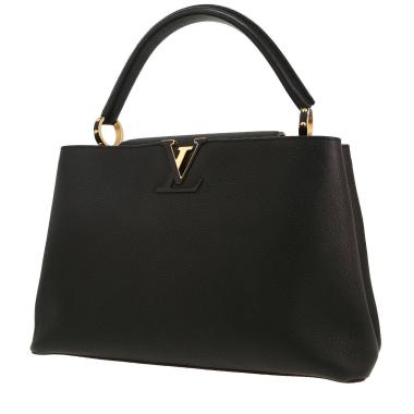 Borsa Louis Vuitton  Capucines modello grande  in pelle taurillon clemence nera