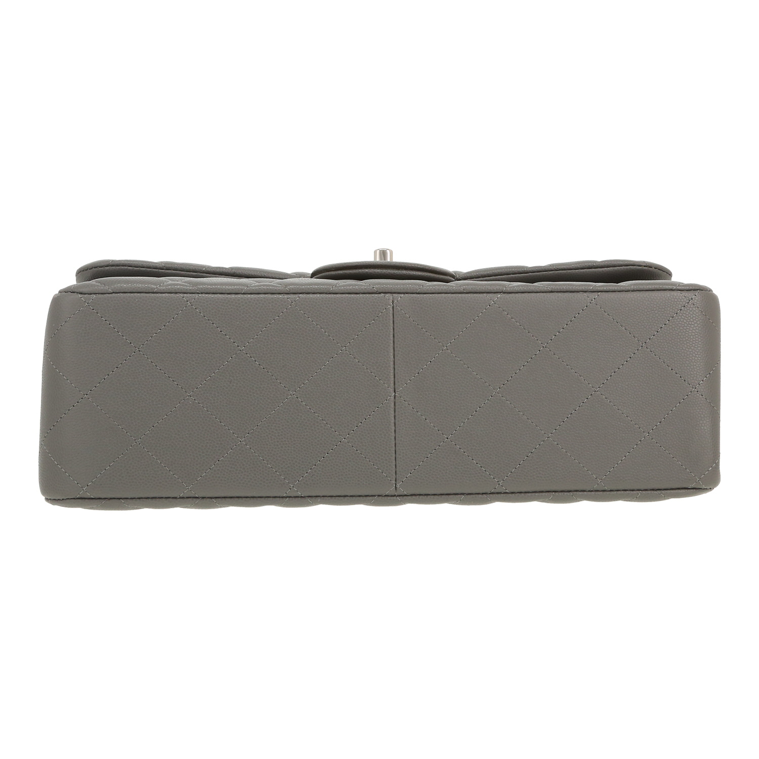 Bolso bandolera Chanel  Timeless Jumbo en cuero granulado acolchado gris - Detail D1